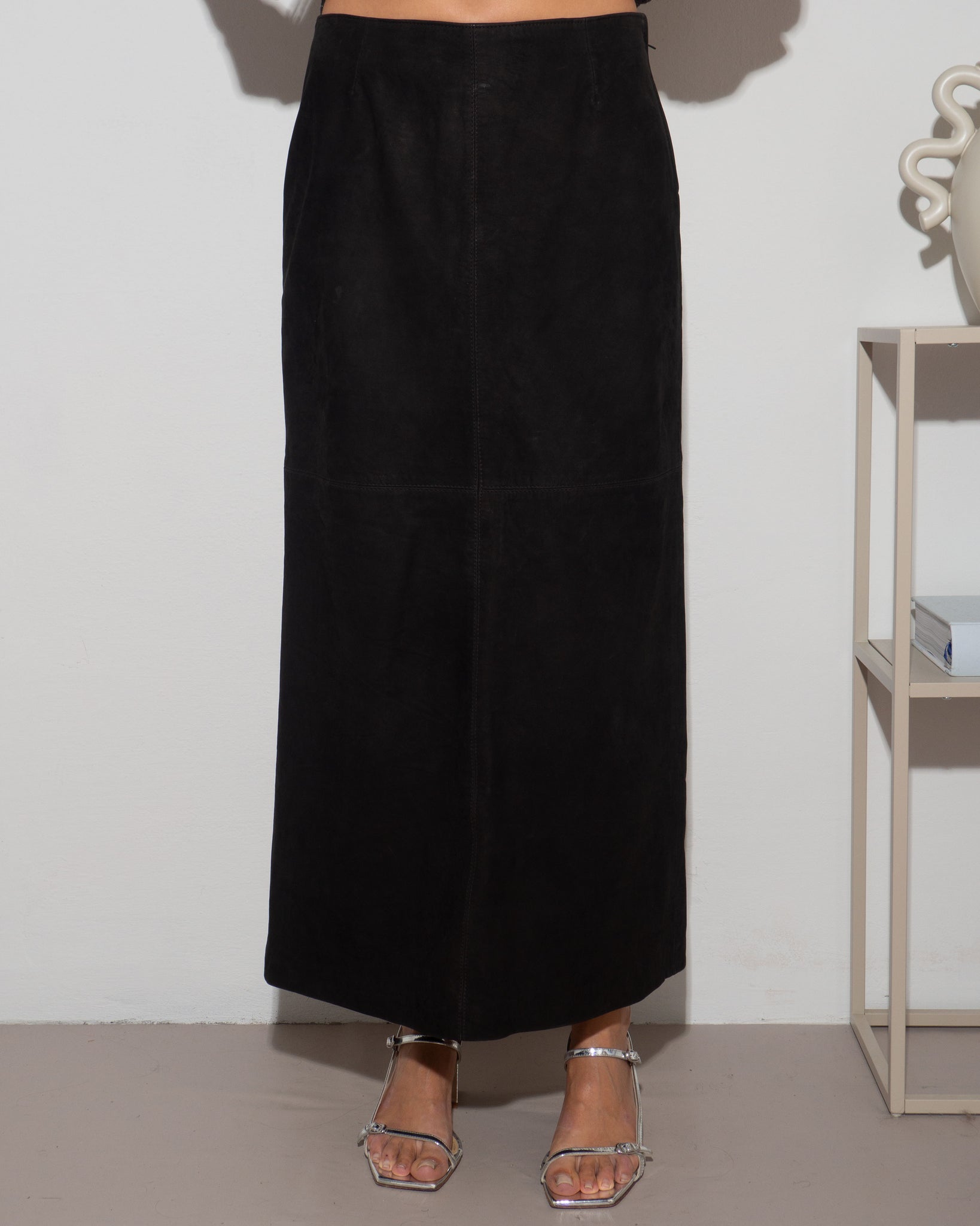 Espresso Suede Skirt