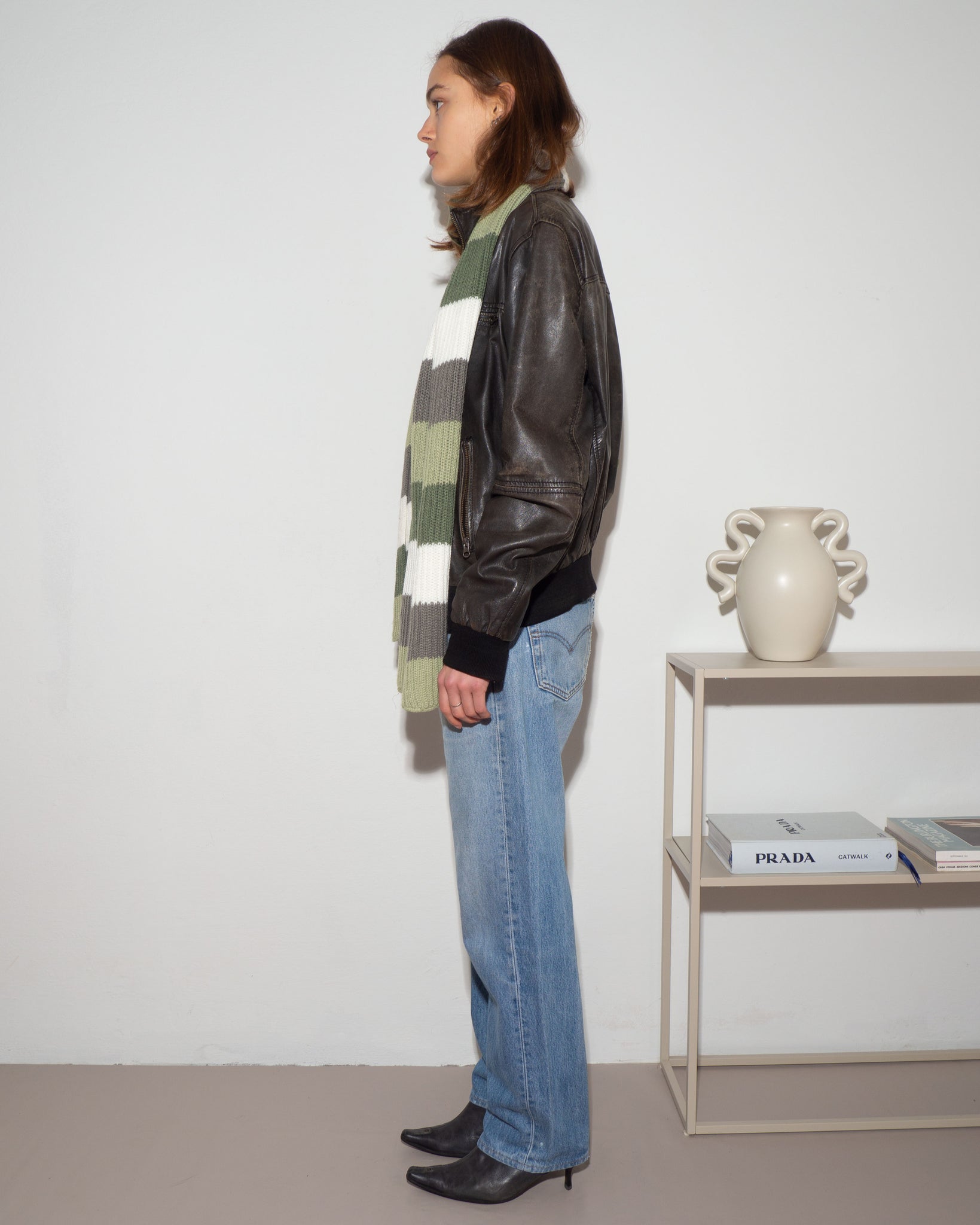 Leather Bomber Jacket
