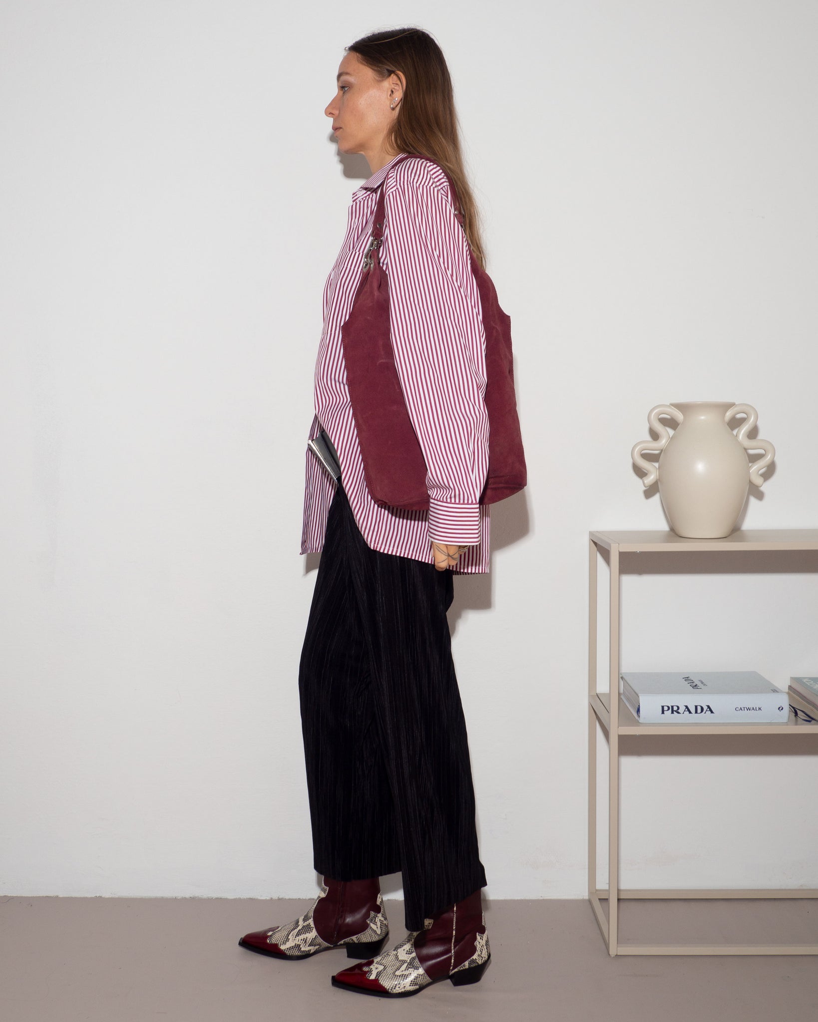 Suede Hobo Bag