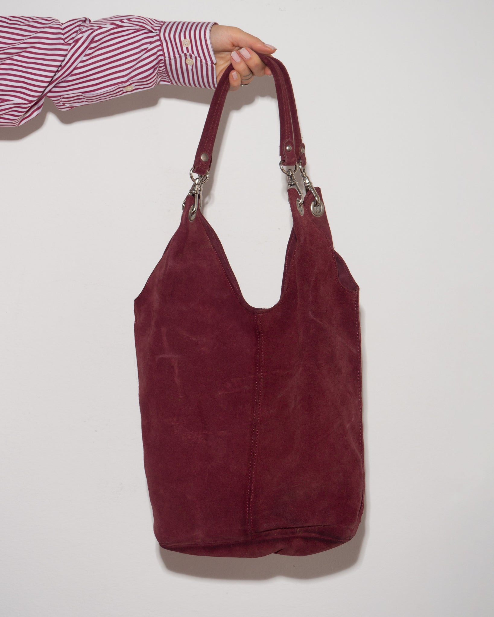 Suede Hobo Bag