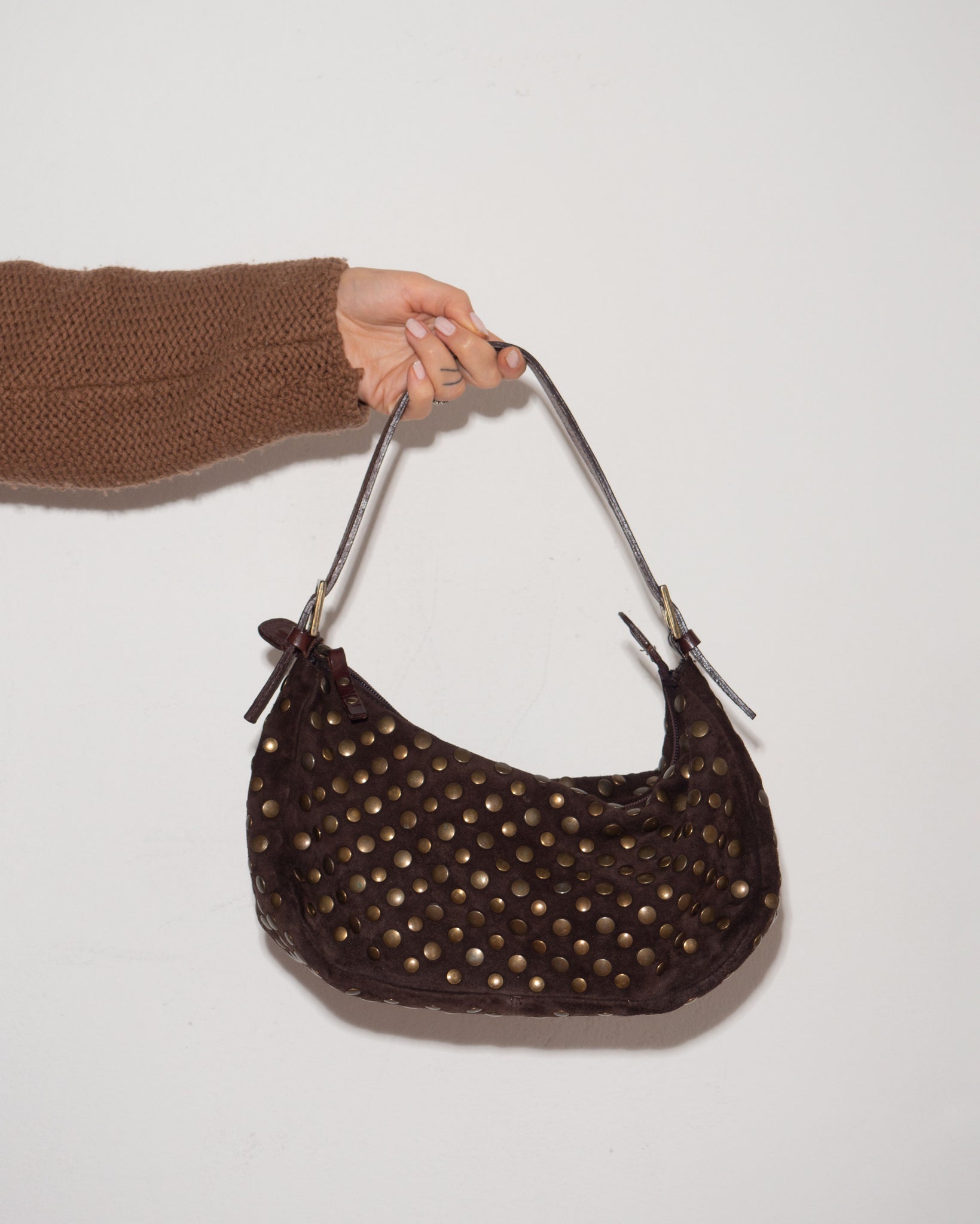 Studded Suede Bag