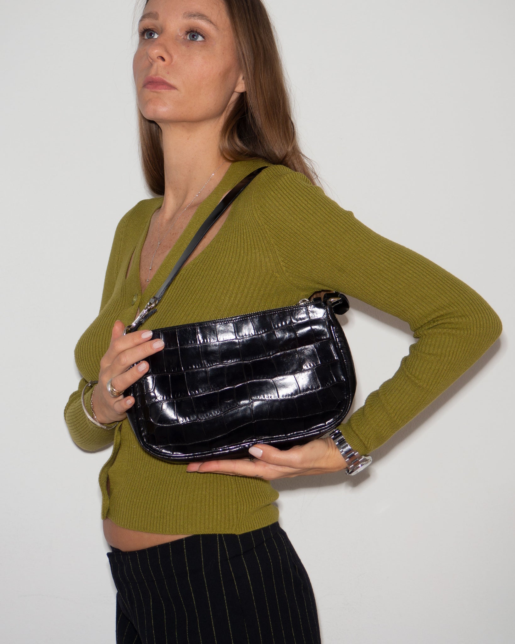 Croc Embossed Bag