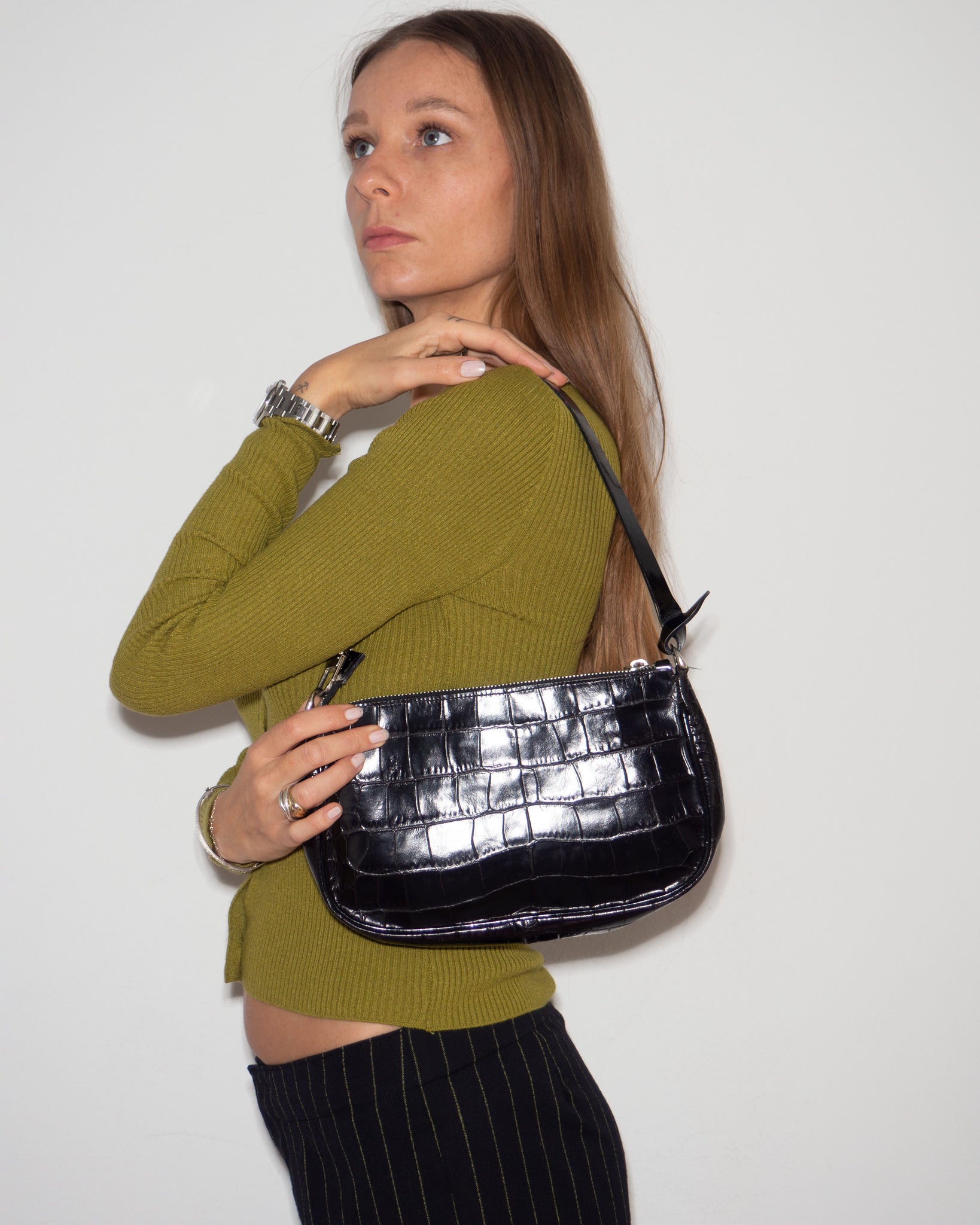 Croc Embossed Bag