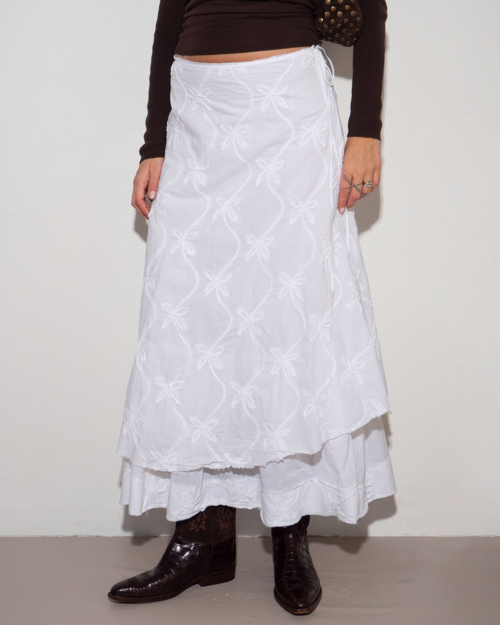 Cotton Embroidered Skirt