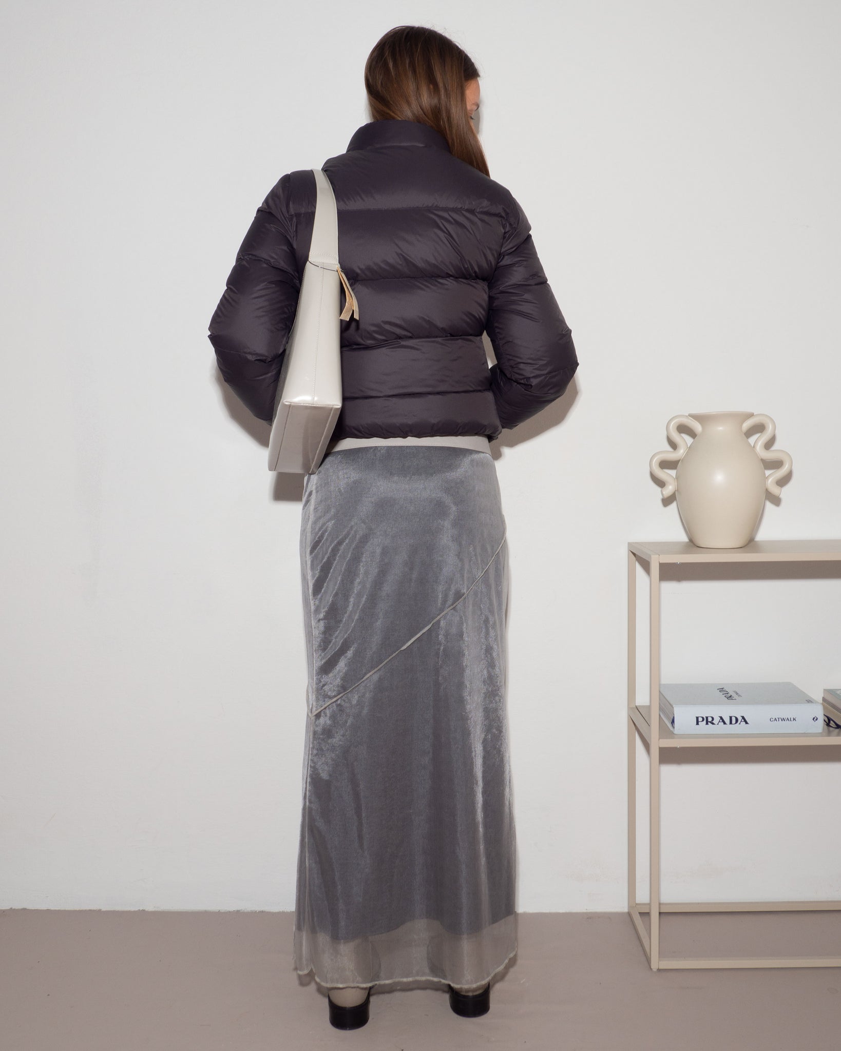 Mesh Slit Skirt