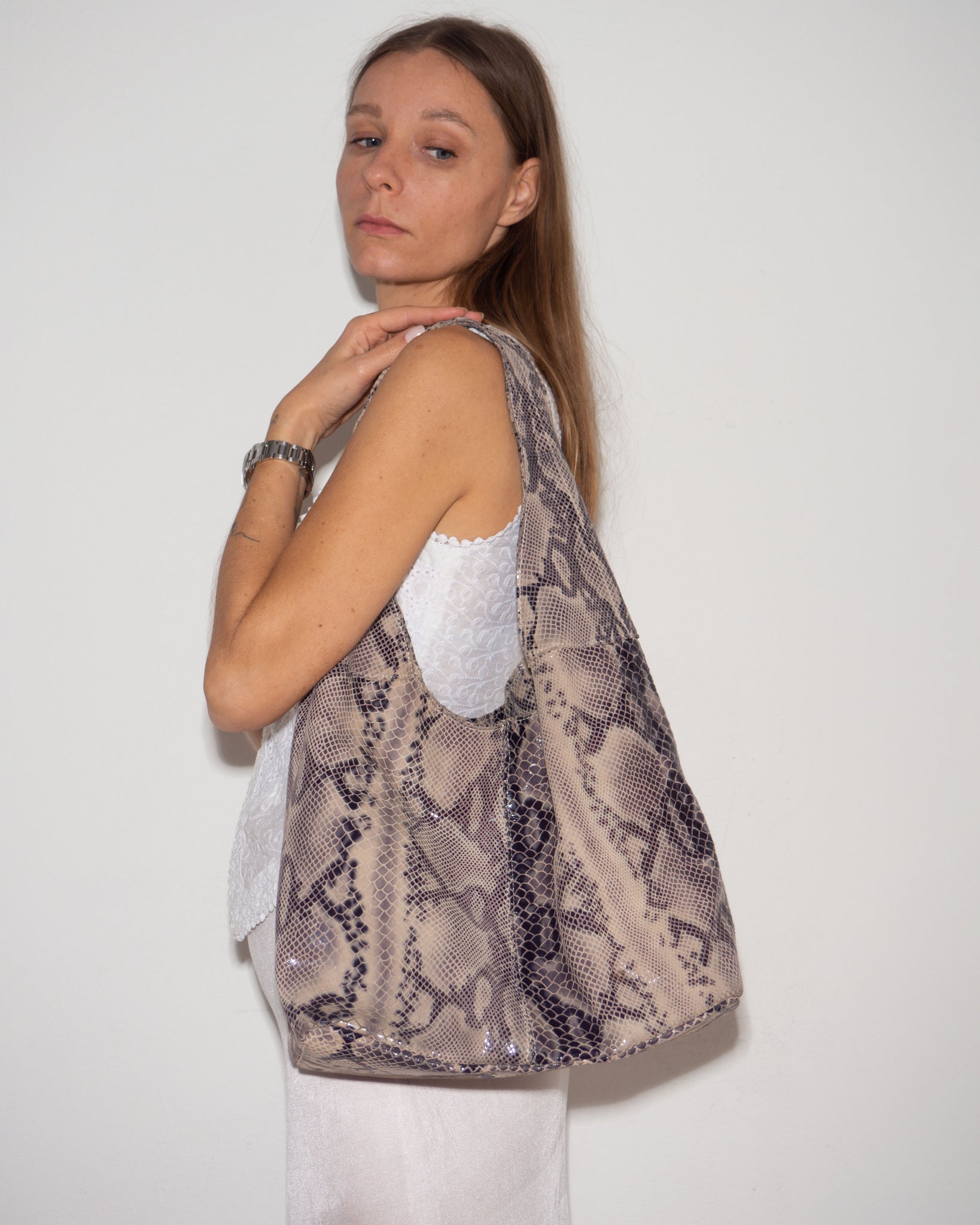 Snake Hobo Bag