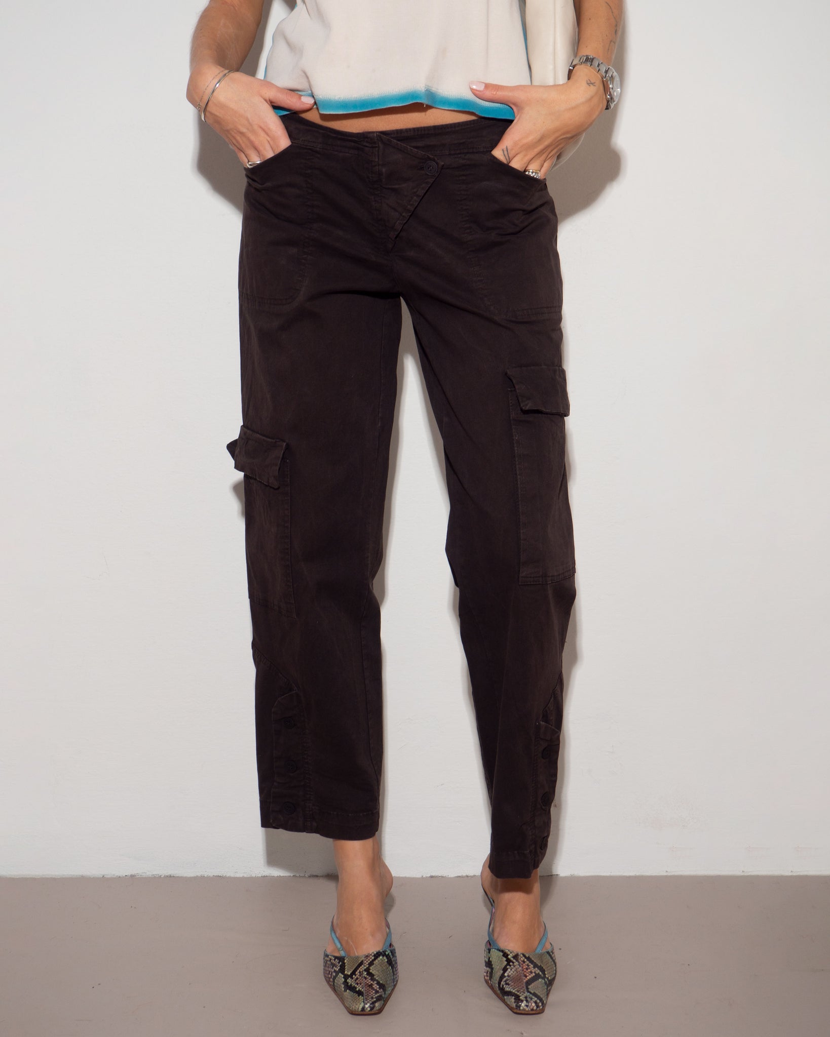 Low Rise Cargo Pants