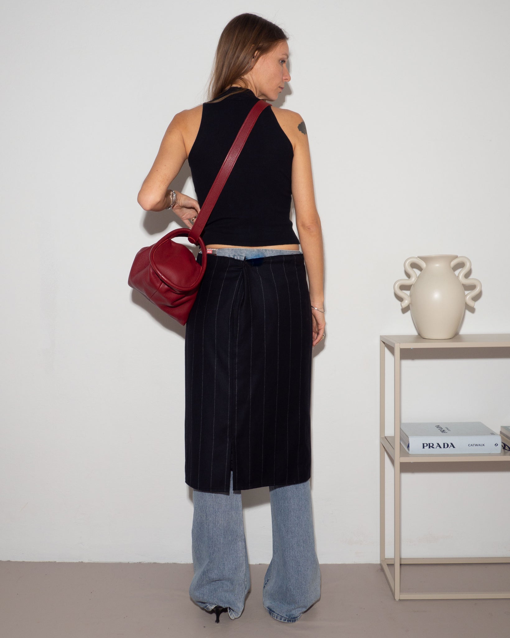Leather Barrel Bag