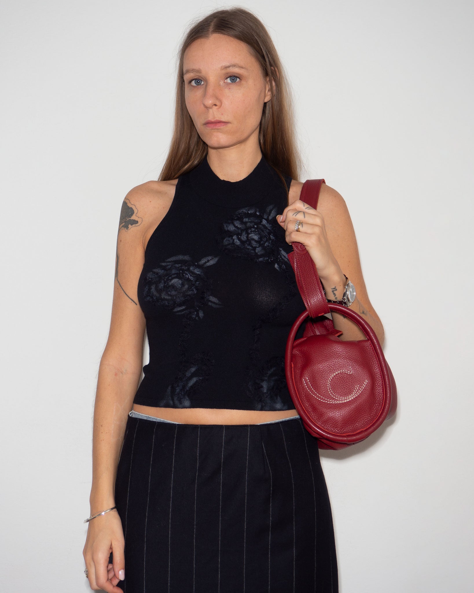 Leather Barrel Bag