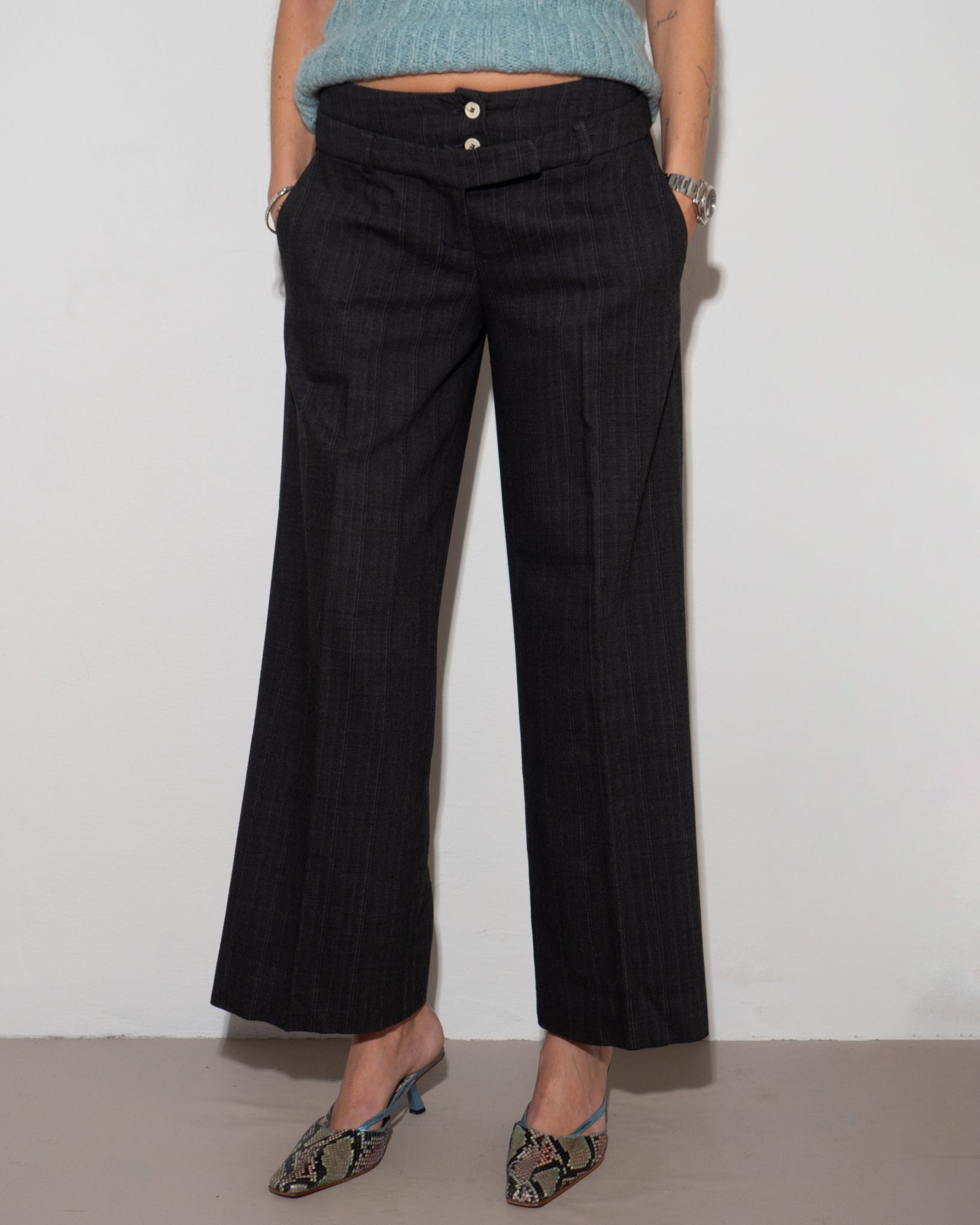Wool Blend Trousers
