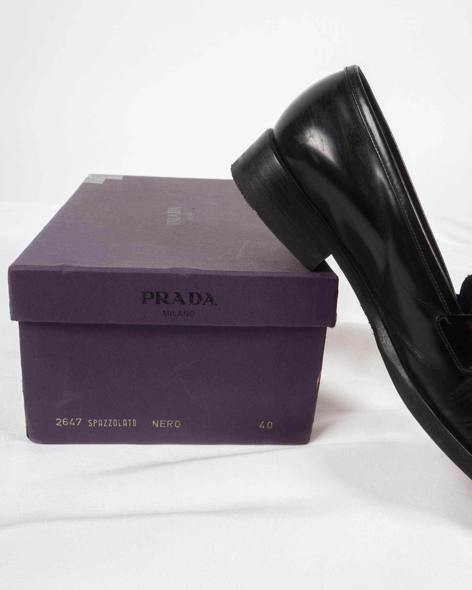 Prada Leather Loafers (40)