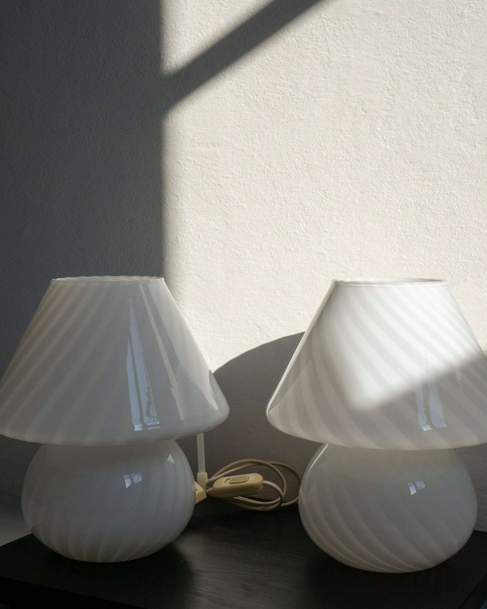 Murano Mushroom Lamps