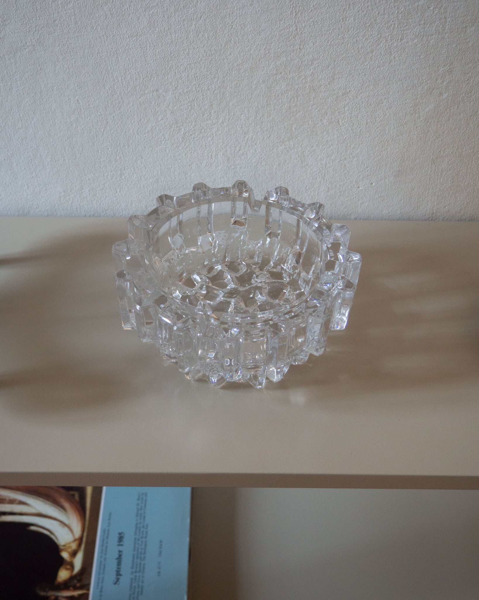 Mid-century Crystal Ashtray