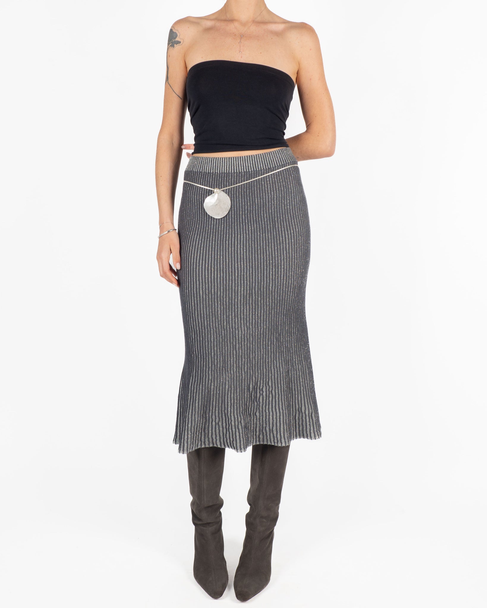 Stefanel Lurex Skirt