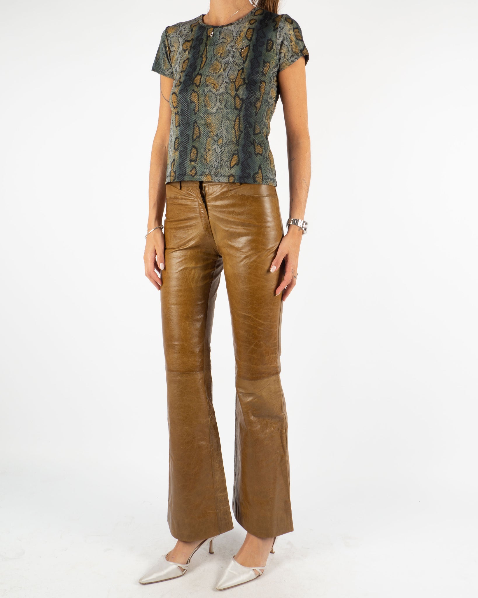 Fendi Leather Pants