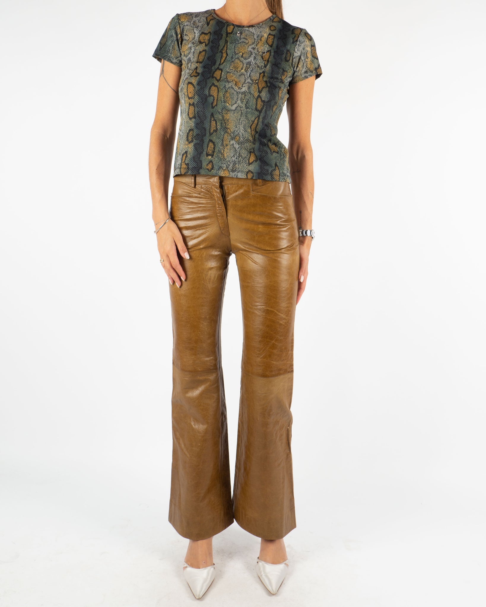 Fendi Leather Pants