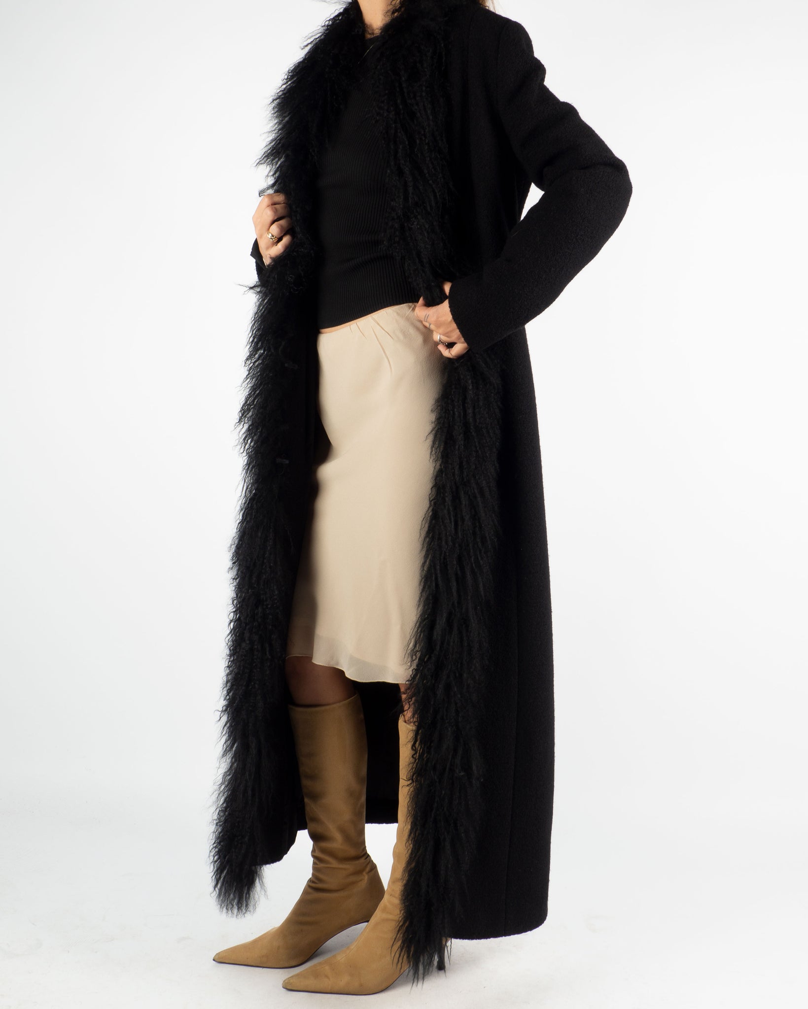 Fur Trimmed Coat