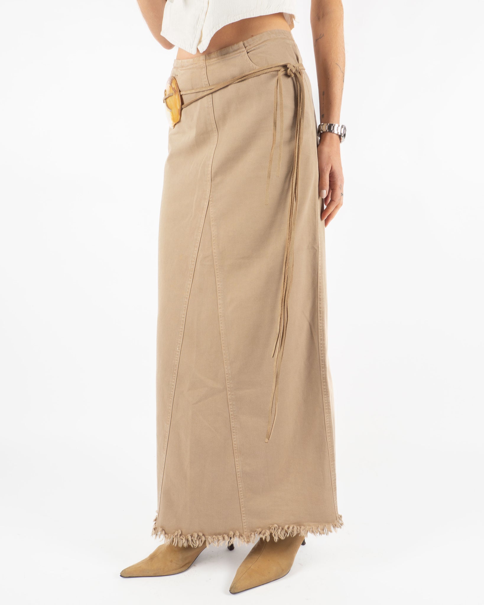 Denim Maxi Skirt