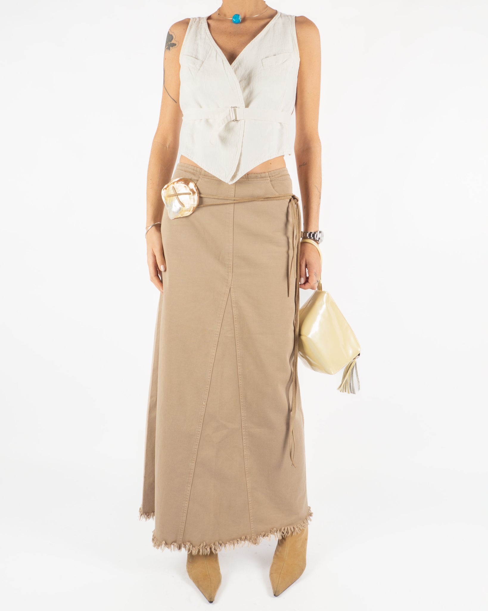 Denim Maxi Skirt