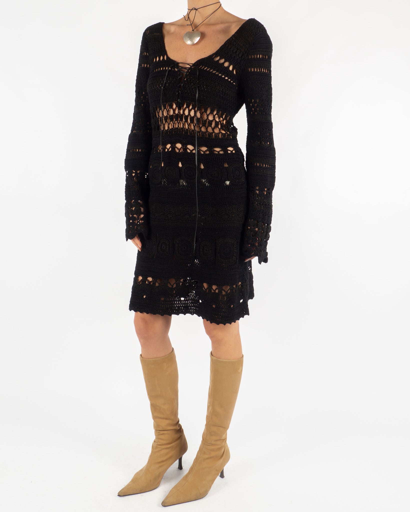 Stefanel Crochet Dress